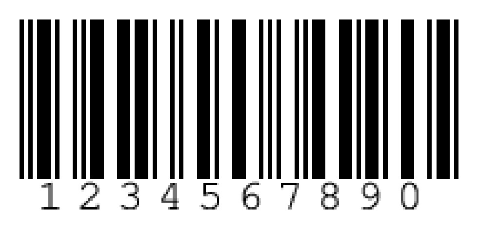 Strichcode 2/5 interleaved